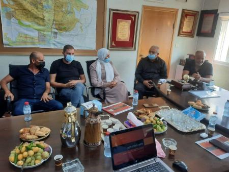 منصور عباس وإيمان خطيب ياسين بزيارة لمجلس البعنة